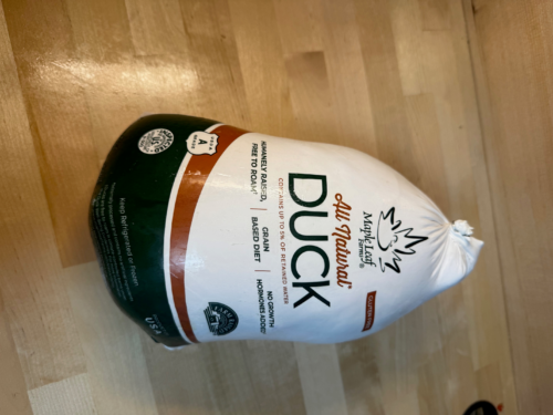 Maple Leaf farms brand of All Natural whole body duck