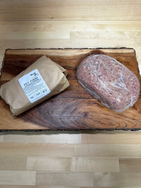 Homemade mix of pet food