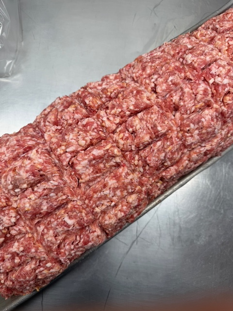 Country Sausage on a tray