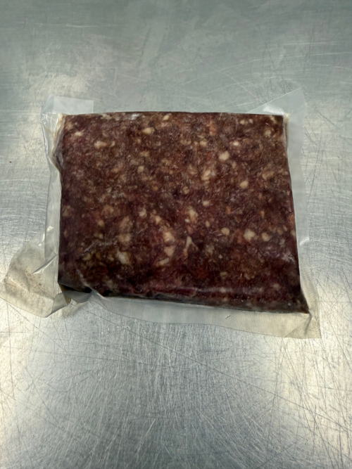 Ground Bison frozen and vacuum sealed