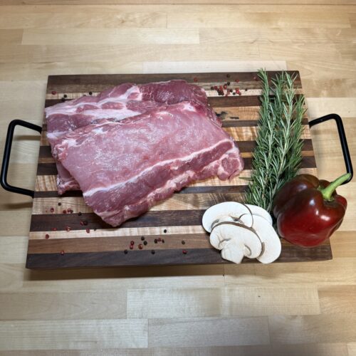 Two half racks of baby back ribs