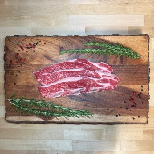 Flankenstyle ribs which are thinly sliced short ribs