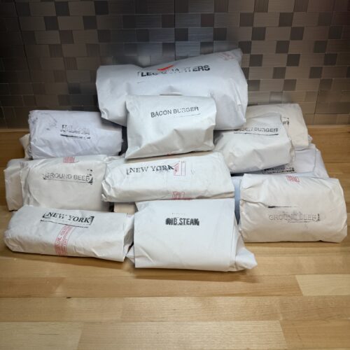 A pile of assorted meats for the BBQ Pack